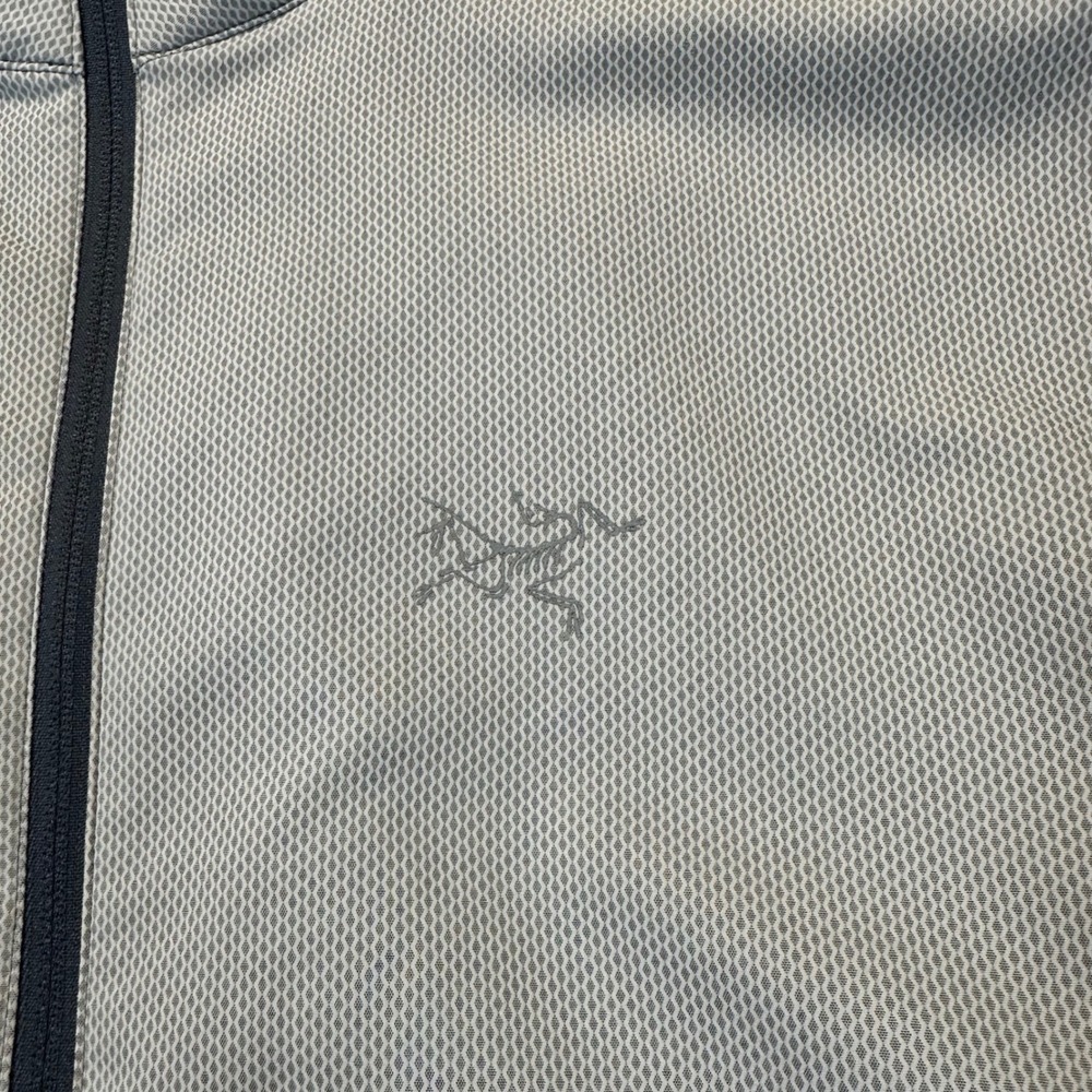 Arc'teryx Full Zip Jacket Mens Large Gray Navy Reflective Hiking Gorpcore - Picture 3 of 12